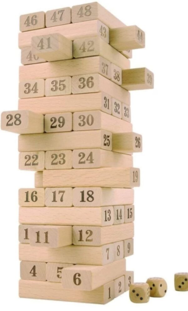 Jenga - 54 Blocks - Image 4