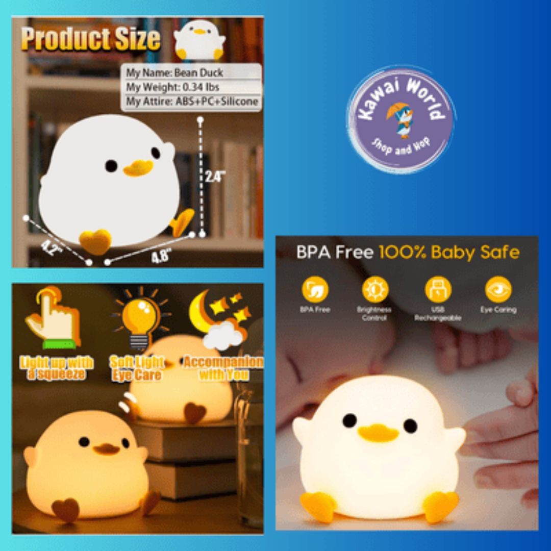 Soft Silicon Lamp - Bean Duck